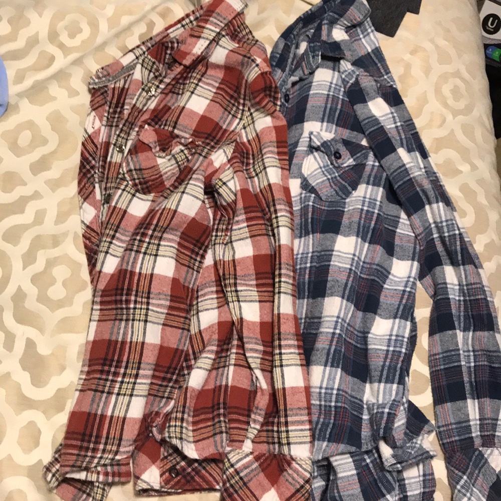 Perfect condition flannel shirts!